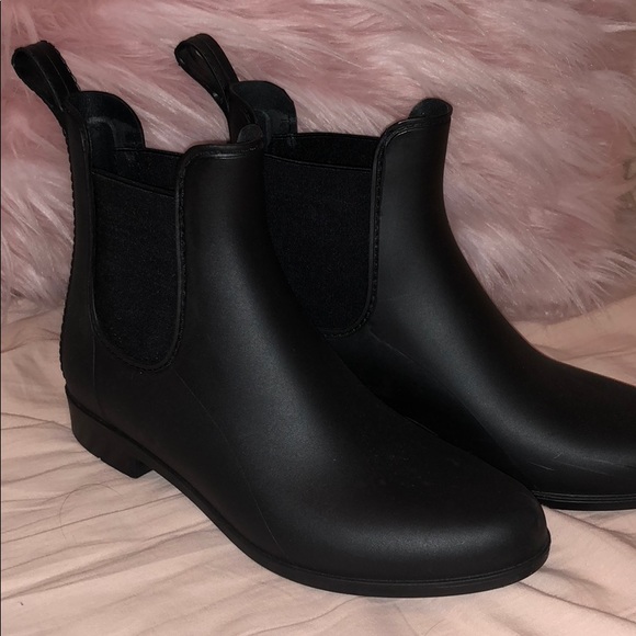 Merona Target Black Chelsea Rain Boots 